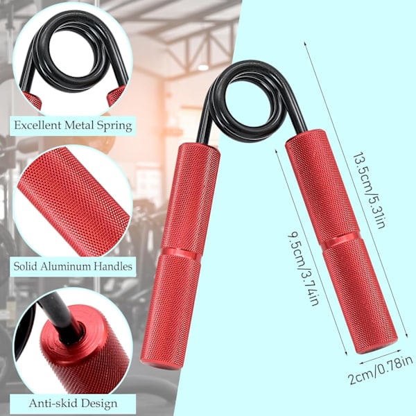 Gripper Metal Series, 100 pund grebstyrke, tung håndgrebsstyrker, håndleds- og underarmsøvelse til brug i hjemmet, kontoret og fitnesscenteret