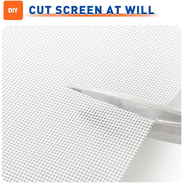 Kärpästenestoverkot pysäyttävät hedelmäkärpäset, kestävä hyönteisverkkoverkko rulla ikkunoille ja oville, tiheä DIY-verkkoverkko White 2*2m