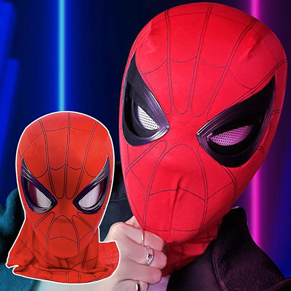 Spiderman-maske til Halloween, Kreativ og Kul Spiderman-kostyme for Superhelt Cosplay-fans, Leke, Gave til Menn og Gutter