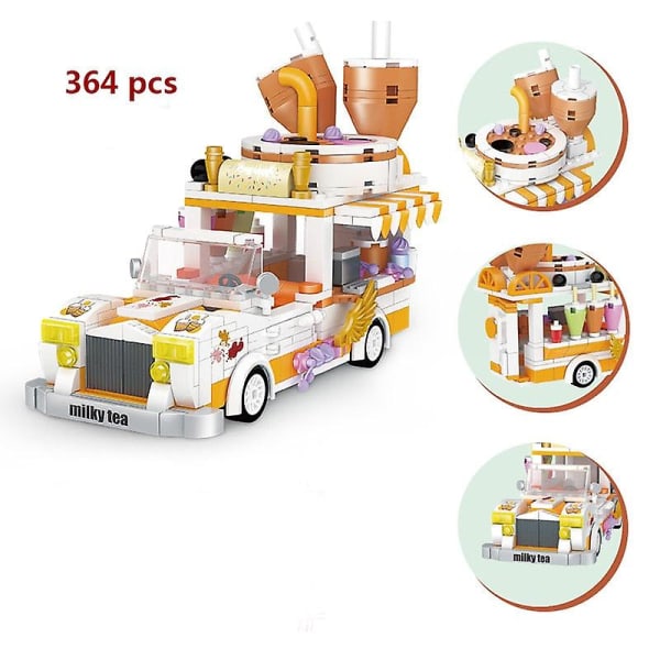 Minidelar stadsutflykt buss kompatibla vänner husbil campingbil prinsessa modell byggklossar set tegelstenar leksaker för tjejer 00309 no box