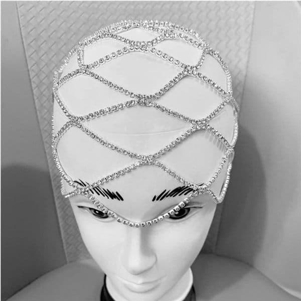 Dame Rhinestone Hatter - Hodeplagg - Krystall Dusk Hårpynt, Bryllupshodeplagg