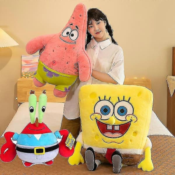 TWYGV Pillow Pets Spongebob Squarepants 14-32 Udstoppede Dyr Legetøj Squidward Tentacles 18inch