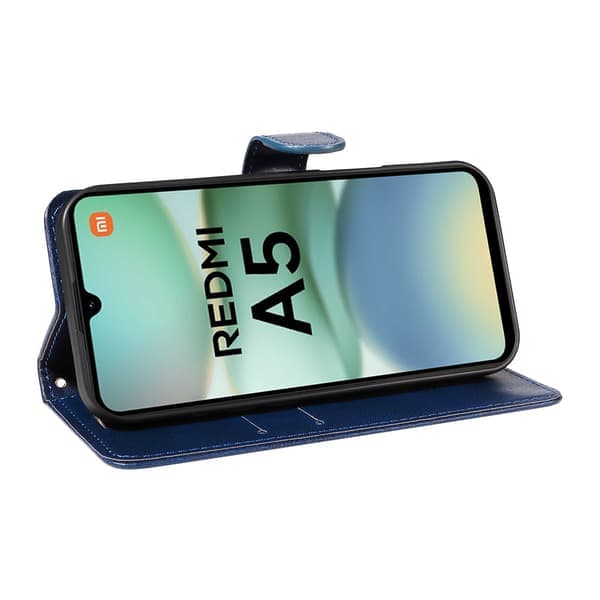 SKALO Xiaomi Redmi A5 4G PU læderpung etui - Flere farver Blå Blå Blue Blå