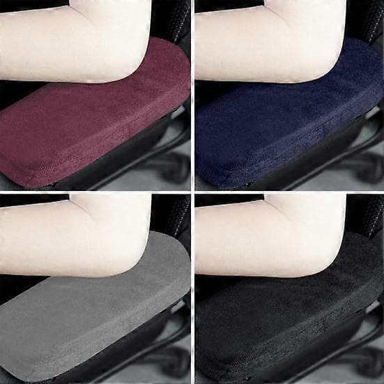 Kontorstol Armlene i Memory Foam Bomull PP Putefylling Armlenepute Myk black