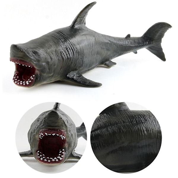 Stor Megalodon Hajleksak Praktisk Förmåga Rostfri Bästa Samling Realistisk Havs Djur Vit Haj Figur För Dekoration A
