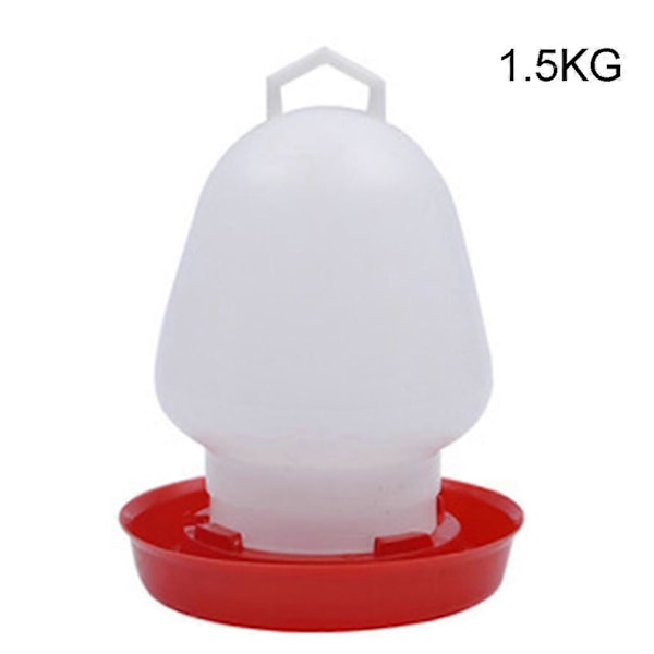 Kyckling Vattenautomat Hängande Plast Gravity Matad Fjäderfä Vattenbehållare för Tank 1.5KG