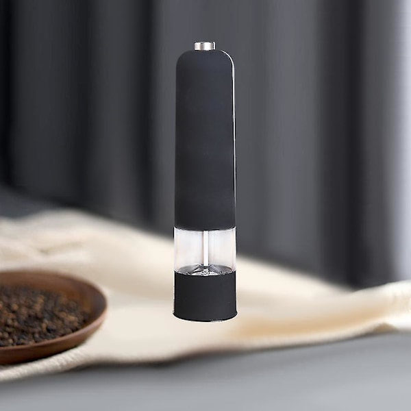 Salt- og peberkværn sæt af 2 manuel med justerbar keramisk kværn fra grov til fin krydderikværn sæt ABS black