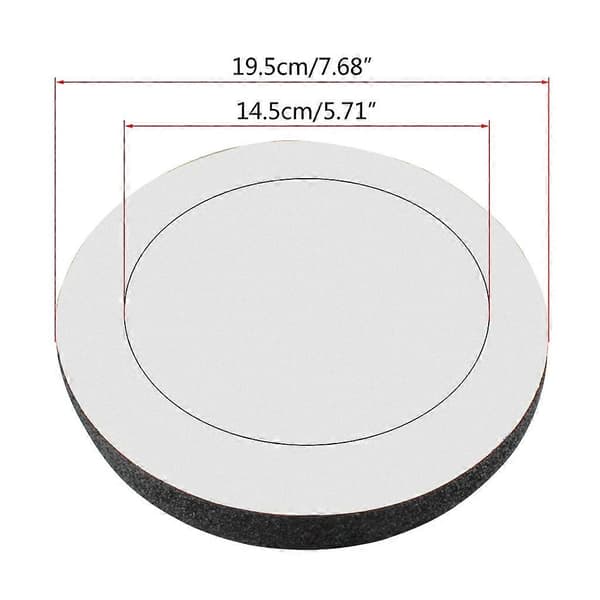 4st Universal 6.5\" Bildörrhögtalare Isolering Ring Woofer Skum Pad