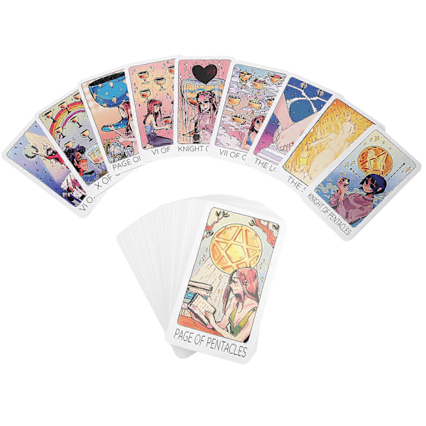Kobbertryk Tarot Divination Kort Interaktivt Brætspil Spillekort Tarot Kort NR. 9939