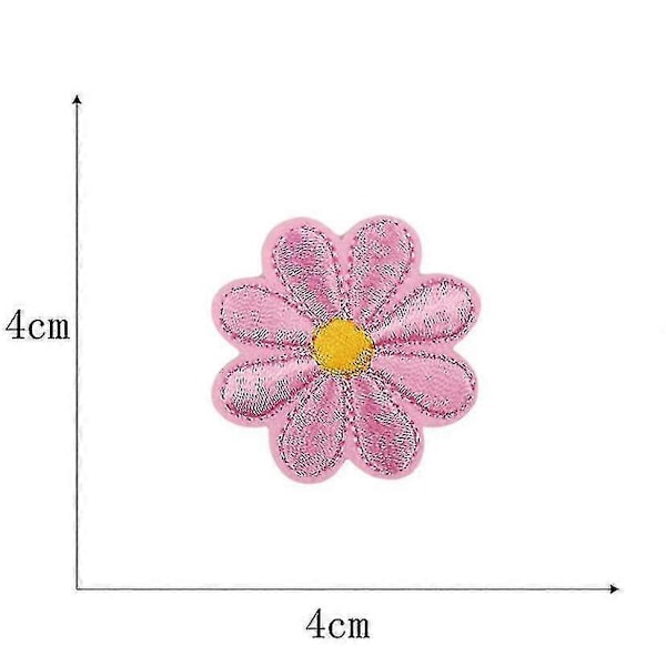 36 stk. Blomst Applikationer Patches Strygning Broderet Patches Blandet Farve Høj Kvalitet Cy 16 pieces