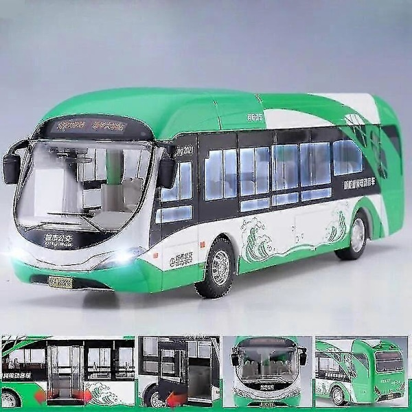 1/50 Setra Luksus Coach Bus Legetøjsbil Die-Cast Miniature Model Træk Tilbage Lyd & Lys Uddannelsesmæssig Samling Gave Til Drenge Børn New Energy Bus3