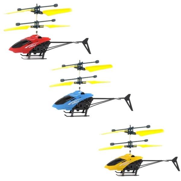 1/2/3 stk Fjernbetjening Fly Helikopter Mini Drone Genopladelig Faldsikker Induktion Fly Primary School Toy Boy