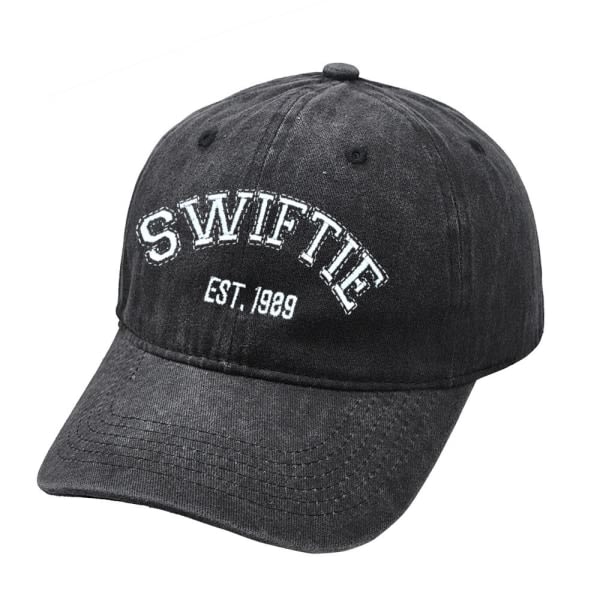 Taylor Swift 1989 Swiftie Trucker Baseballkepsar för kvinnor Hip Hop Trucker Hat Fans Present Svart Black