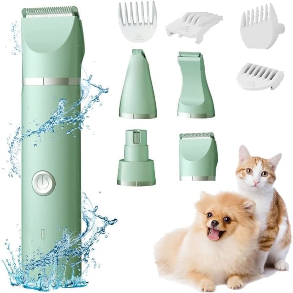 Dog Cat Hair Clipper 4 in 1 Rechargeable Quiet Electric D,ZQKLA