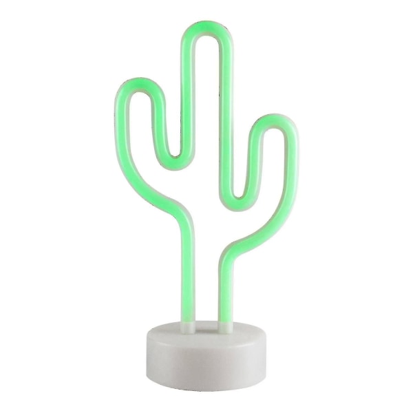 Led neonlampe, kaktus