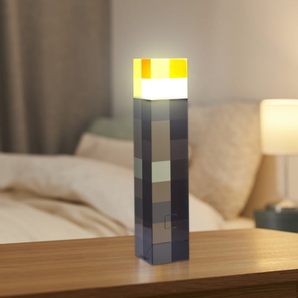 Minecraft nattlampa för barn Fackla Nattlampa Nattlampa Night Light