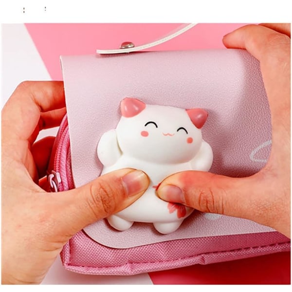 Søt Kawaii Squishy Katt Etui Skoleutstyr Blyantveske