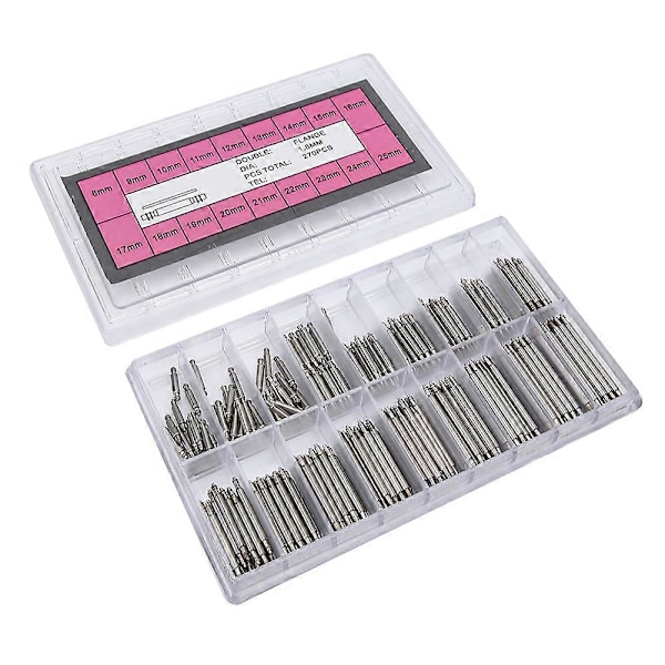 270 st/ Ask 1,8 mm Professionella Urbandsfjädrar Remlänkar Stift Reparationstillbehör