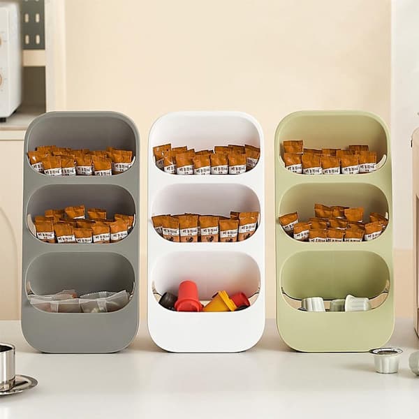 Tepose-organizer, 3-lags teopbevaring, grøn