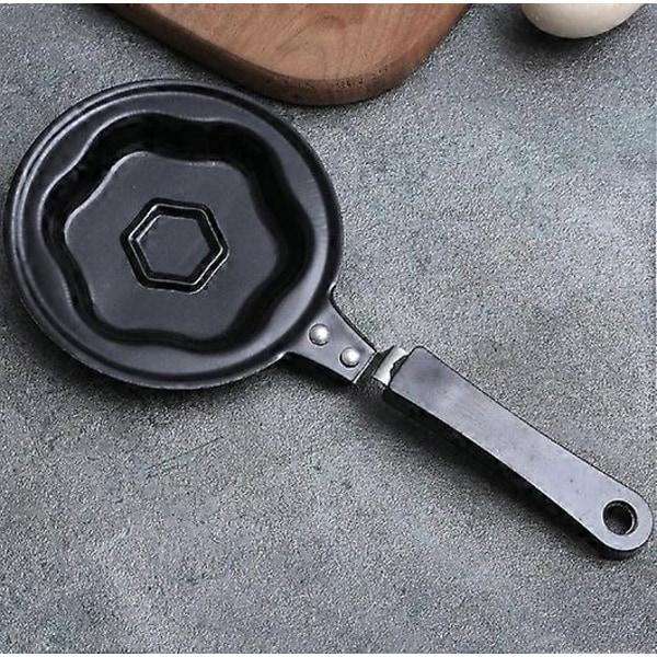 Pannkaksform för barn, mini pannkakstillverkare, non-stick pannkakspanna, köksartiklar (gris) Plum blossom