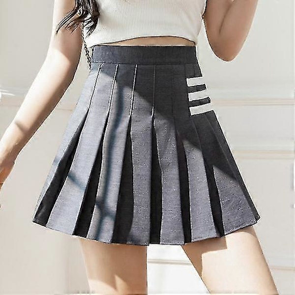 2023 Sommar Golfkläder Dam Vår Damvaror Shorts Kjol Lager Plisserad Kjol Casual Utomhus Sport Golfkläder Gray XL