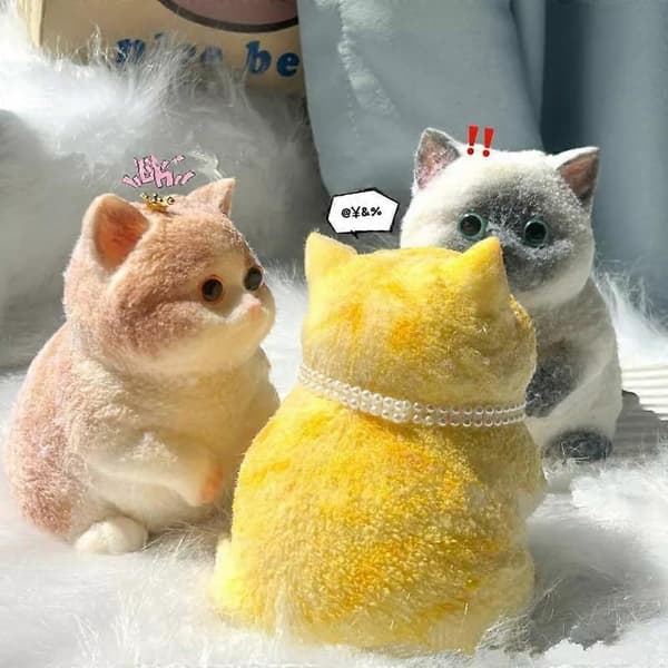 Knubbiga Katt Squishies Leksaker, Stora Katt Squishies Squishy Leksaker E