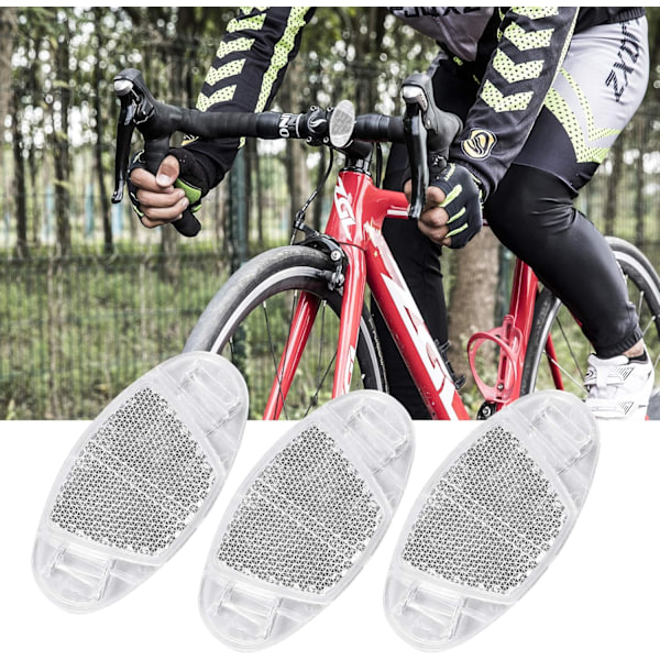 8 st cykelreflektorer fram och bak, cykelhjul ekrar reflektorer fäste, cykelreflektorer, cykeltillbehör