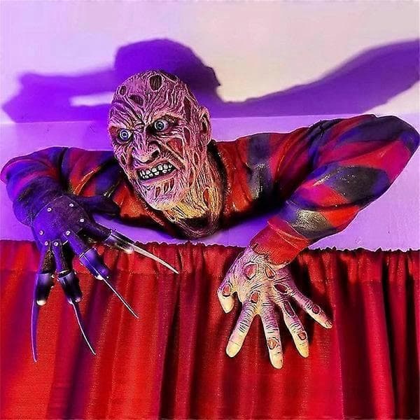 Läskig Creeper Zombie Trädgårdsstaty Halloween Dekoration Typ-A