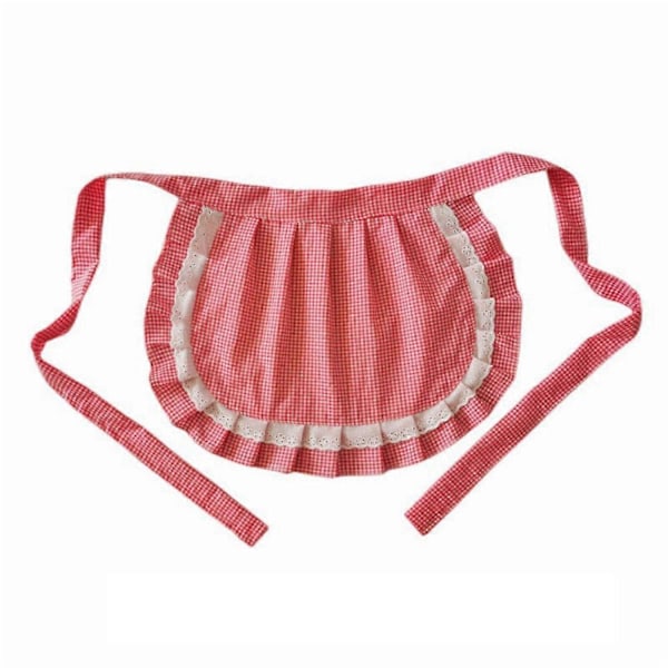 Retro Förkläden Midje Förkläde, Midje Förkläde För Flickor, Åtsittande Kostym, Halv Förkläde, För Fest Watermelon red