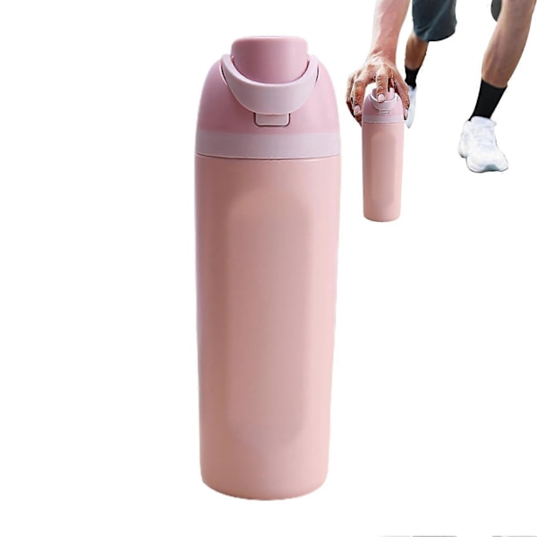 Eristetty teräksinen vesipullo urheiluun ja matkustamiseen, BPA-vapaa, 24 Oz, (Vintage Boardwalk) -GSL white thermos cup 600ml