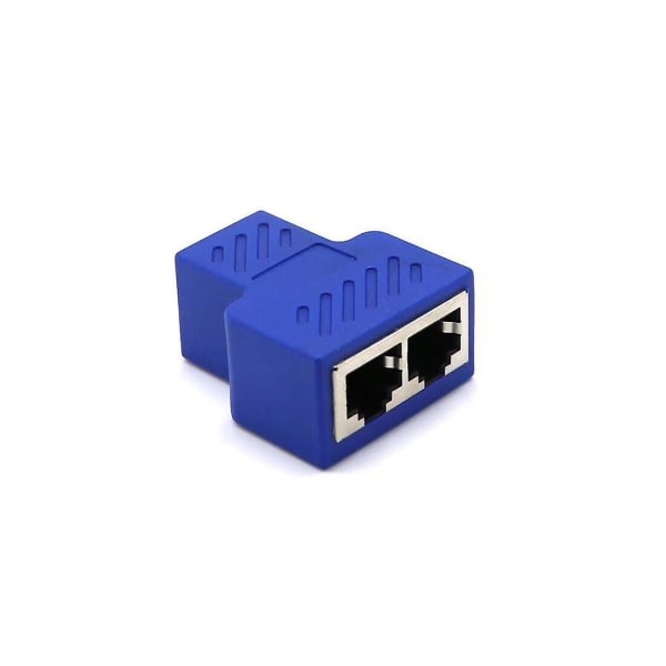 1st Cat6 RJ45 8p8c -liitin kaksois-RJ45-jakajaan Verkko Ethernet -laastarijohdon sovitin