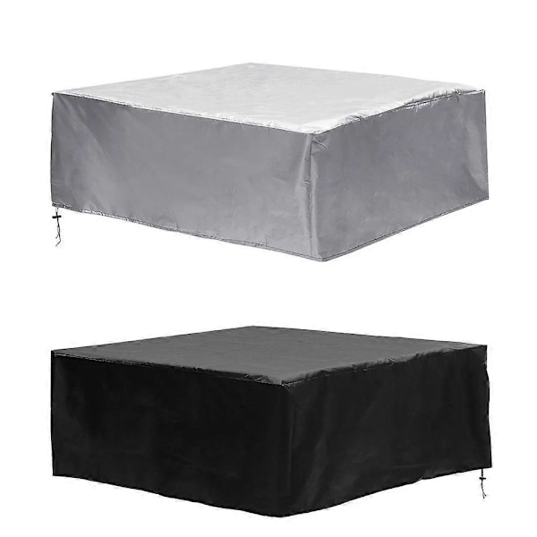 Högkvalitativt Dammtätt Vattentätt Spa Badkarsskydd Varmt Badkarsskydd Oxford Poolskydd black 244x244x30cm