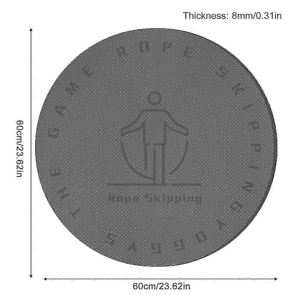Hyppynarun Alusta Treenaamiseen, Pyöreä Hyppynarun Alusta Iskunvaimennukseen ja Narun Vakauteen 60X60X0.8CM