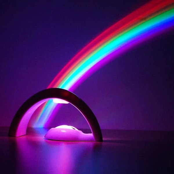 Neon Led Rainbow Led Lights - Rainbow Maker Rainbow projektorlampa med 5 led lampor, Rainbow Night Light projektor för sovrum och barn present