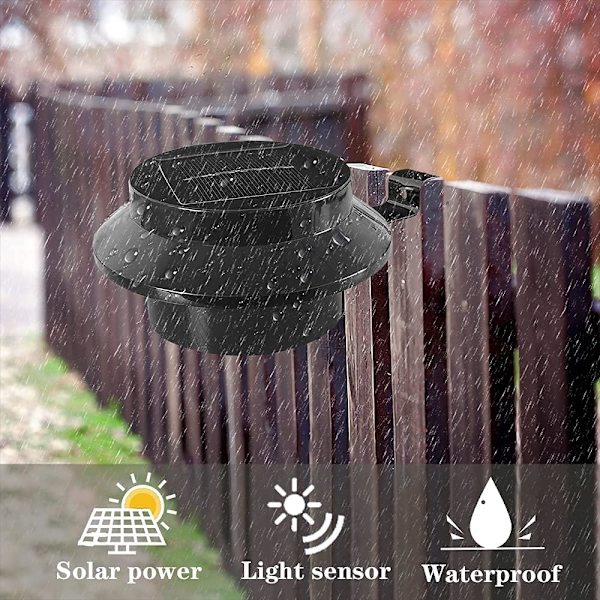 Solcellelamper - 6-pakks vanntett solcelledrevne dekorative hagelys for uteplass, terrasse og veranda