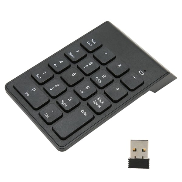 2.4G Wireless Numeric Keypad Chocolate Keys Plug and Play 18 Keys Numeric Numeric Keypad for Bank Accountants