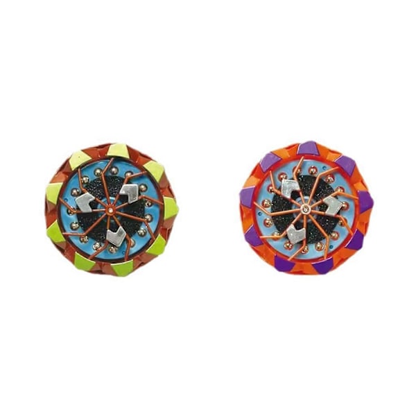 1/2/6 stk. Gnistrende Spindeltop Stressaflastning Bærbar Lysende Gyro Kollision Gnister Lysende Gyroskop 2pcs Mix Color