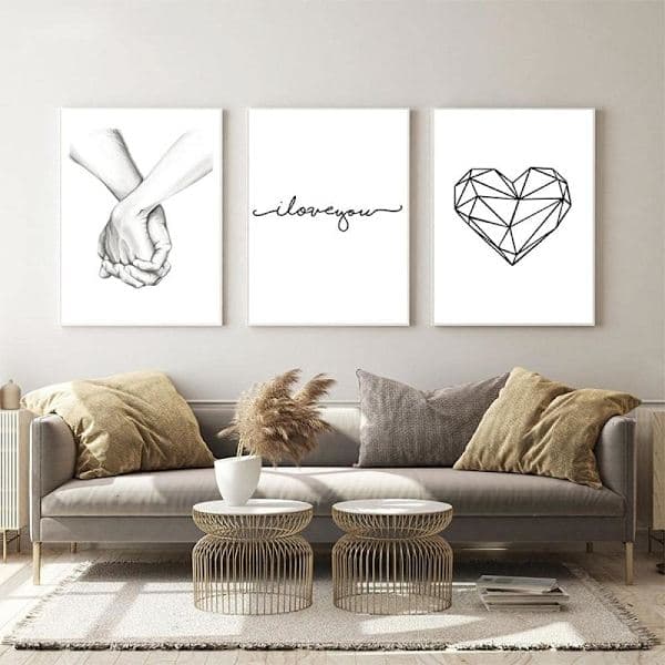 Väggkonst för vardagsrum, canvastavla för sovrumsinredning - 40x60 cm (Ram ingår ej)