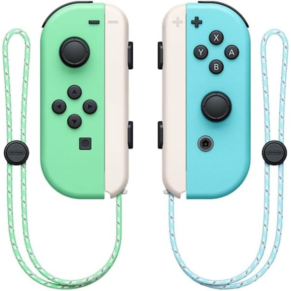 Nintendo switchJOYCON är kompatibel med original fitness bluetooth controller NS spel vänster och höger små handtag Left blue, right yellow
