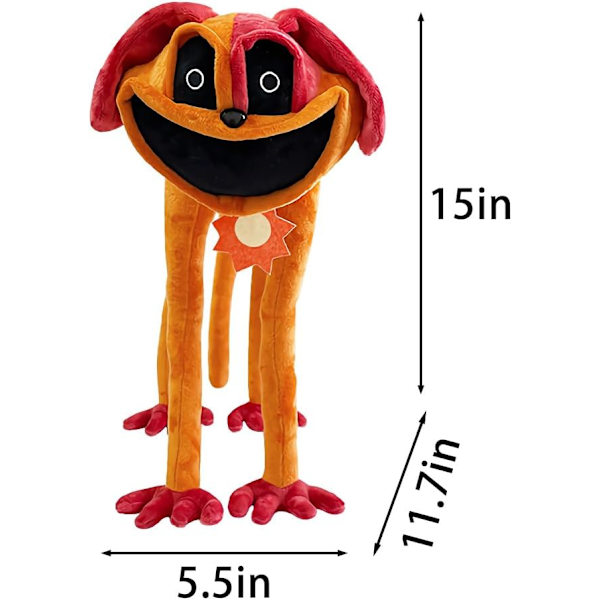 Leende Critters Plyschleksak, 15 tum söt hunddag plyschleksak, leende critters hunddag plyschleksak, påsk- och födelsedagspresenter till pojkar, flickor och spelfans