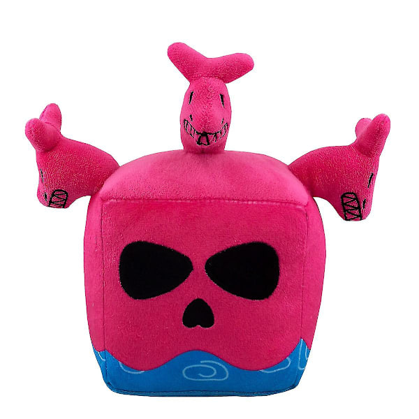 Blox Fruit Game Periferi Frukt Leopard Box Plyschleksak Lila Box Dock [HK] Rose Red three-headed dragon fruit cubes