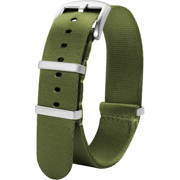 Klockarmband i nylon - Mjukt klockarmband för män och kvinnor - Ersättning för segelduksarmband för smartklocka med spänne 20 mm