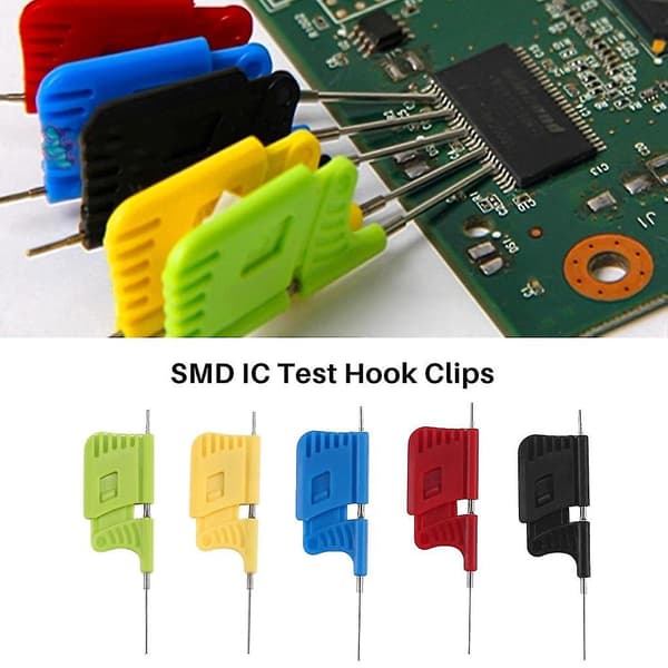 10 stk Sdk08 Testklips Smd Ic Test Hook Klips For Elektrisk Testing Ultra Small Clip Test Chip
