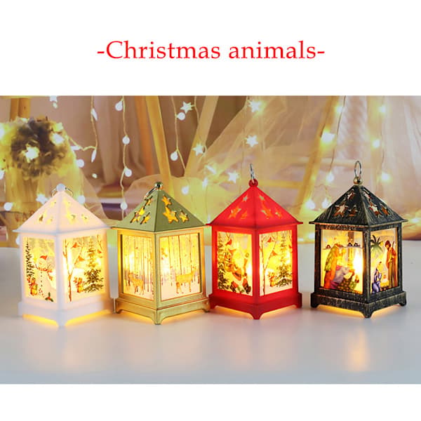 Julemannen LED-lys Ornament for nattbruk, liten