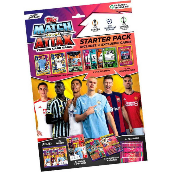 Fodboldkort + Samlekortmappe - 2023-24 Topps Match Attax