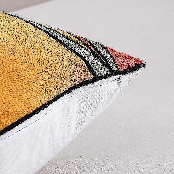 Set med 4 Picasso Kuddfodral 45x45 cm Broderad Bomullslinne Soffa Kuddfodral Skandinavisk Vardagsrum Dekoration Sovrum Säng Kontorsfåtölj D