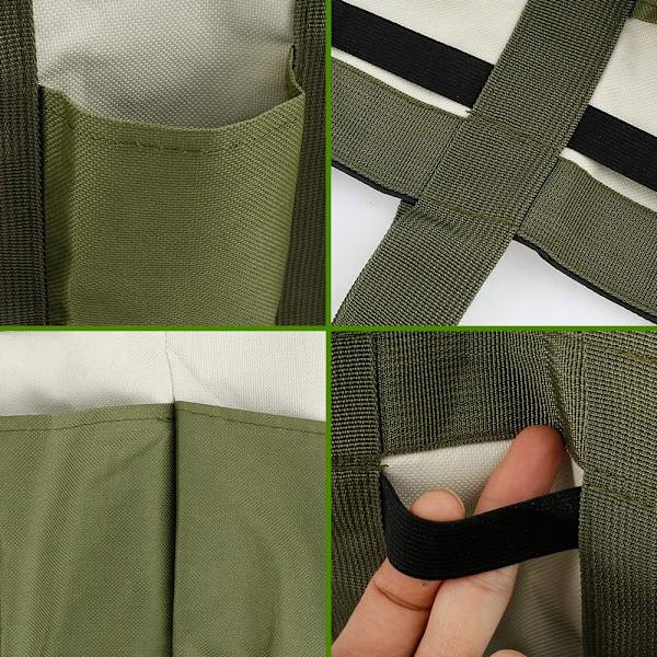 Trädgårdsredskapshållare Väska Heavy Duty 600D Oxford Med 8 Fack Trädgård Tote Bag Organisatörer Fleranvändningsbar Trädgårdsredskap