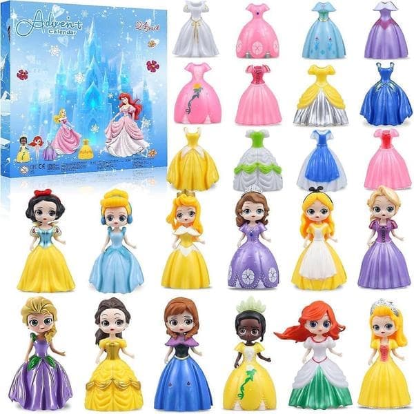 Prinsesse Julekalender 2026 Piger Prinsesse Transformer Legetøj 24 Dage til Jul