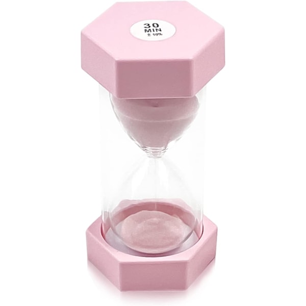 Timglas Sand Timer, Sand Timer, Timglas Barn Timer Timglas Set Färgglad Sandklocka Kökstimer Pink 30 min