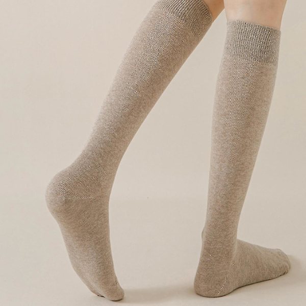 Luistelu sukat Vaaleat läpinäkyvät polven korkuiset luistelu sukat Luistelu nylon sukat (Calf socks) Black * Khaki